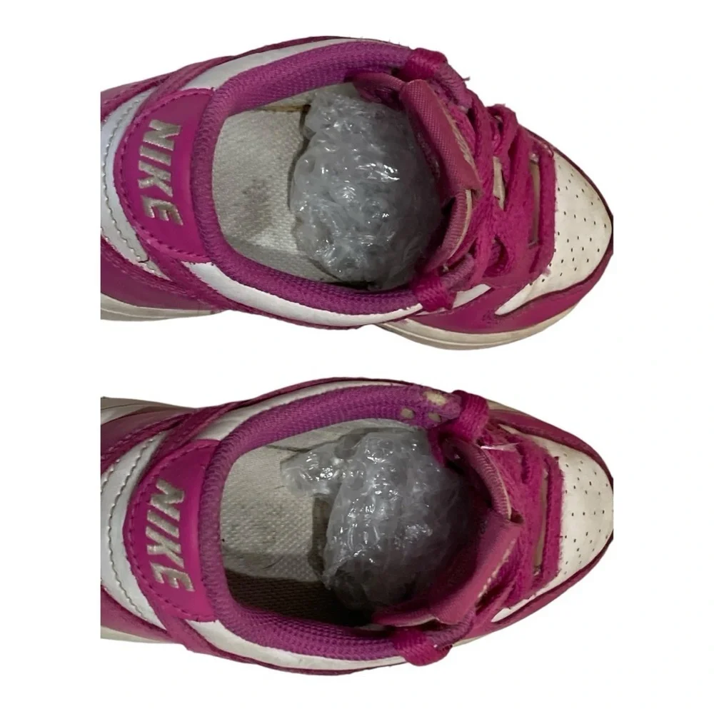 Girls Nike Dunk (Pink & White) Fushia Leather Shoes